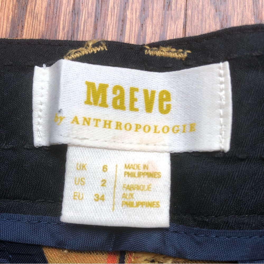 Anthropologie Maeve Yellow Plaid Pants - Picture 9 of 9